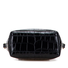 サンローラン ロゴ トートバッグ ショルダーバッグ 2WAY ブラック レザー レディース SAINT LAURENT 【中古】