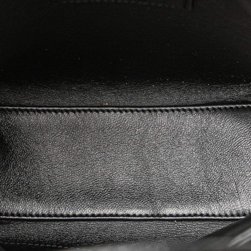 サンローラン ロゴ トートバッグ ショルダーバッグ 2WAY ブラック レザー レディース SAINT LAURENT 【中古】