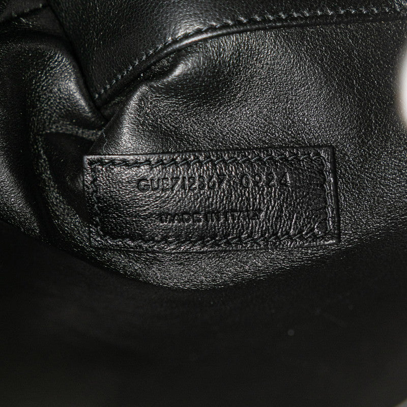 サンローラン ロゴ トートバッグ ショルダーバッグ 2WAY ブラック レザー レディース SAINT LAURENT 【中古】