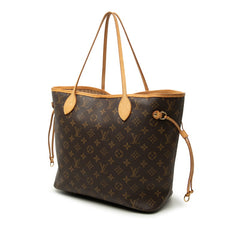 ルイ ヴィトン モノグラム ネヴァーフルMM ショルダーバッグ トートバッグ M40156 ブラウン PVC レザー レディース LOUIS VUITTON 【中古】