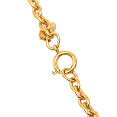 シャネル ロゴ ネックレス ゴールド メッキ レディース CHANEL 【中古】