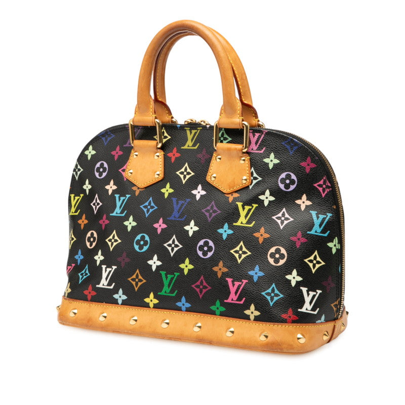 ルイ ヴィトン モノグラム マルチカラー アルマ ハンドバッグ M92646 ブラック マルチカラー PVC レザー レディース LOUIS VUITTON 【中古】