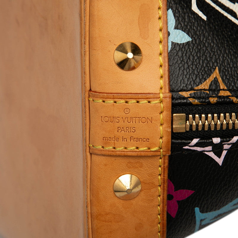 ルイ ヴィトン モノグラム マルチカラー アルマ ハンドバッグ M92646 ブラック マルチカラー PVC レザー レディース LOUIS VUITTON 【中古】