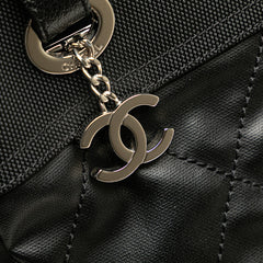 シャネル パリビアリッツPM ココマーク トートバッグ ハンドバッグ A34208 ブラック PVC レザー レディース CHANEL 【中古】