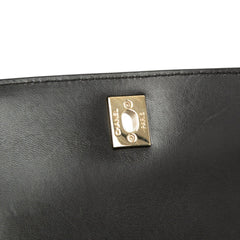 シャネル マトラッセ ココマーク ハンドバッグ チェーン ショルダーバッグ ブラック ラムスキン レディース CHANEL 【中古】