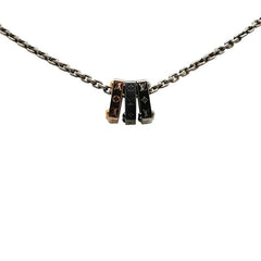 ルイ ヴィトン モノグラム ボールド ネックレス M01191 シルバー ブラック ステンレススチール メンズ LOUIS VUITTON 【中古】