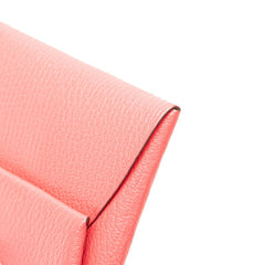 エルメス バスティア コインケース ローズアザレ ピンク シェーブル レディース HERMES 【中古】