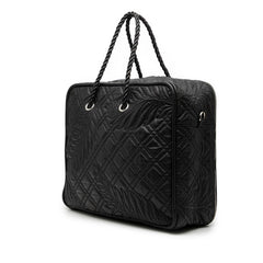 バレンシアガ ブランケット スクエアM ハンドバッグ ショルダーバッグ 2WAY 466542 ブラック レザー レディース BALENCIAGA 【中古】