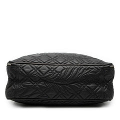 バレンシアガ ブランケット スクエアM ハンドバッグ ショルダーバッグ 2WAY 466542 ブラック レザー レディース BALENCIAGA 【中古】