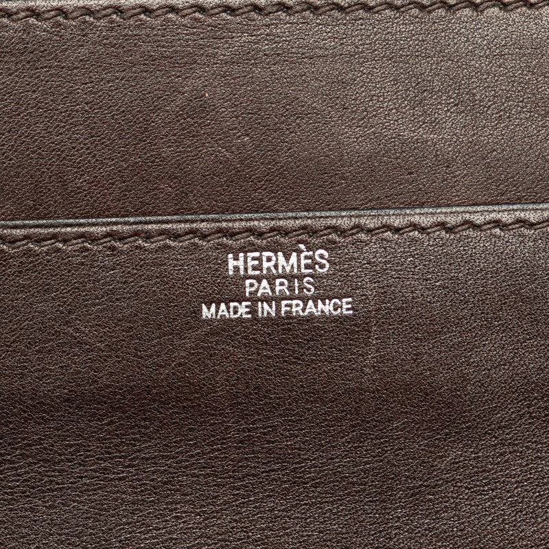 エルメス ドゴンMM 長財布 カードケース ブラウン スイフト レディース HERMES 【中古】