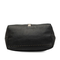 フェンディ セレリア ヴィラボルゲーゼ ハンドバッグ 8BN155 ブラック レザー レディース FENDI 【中古】