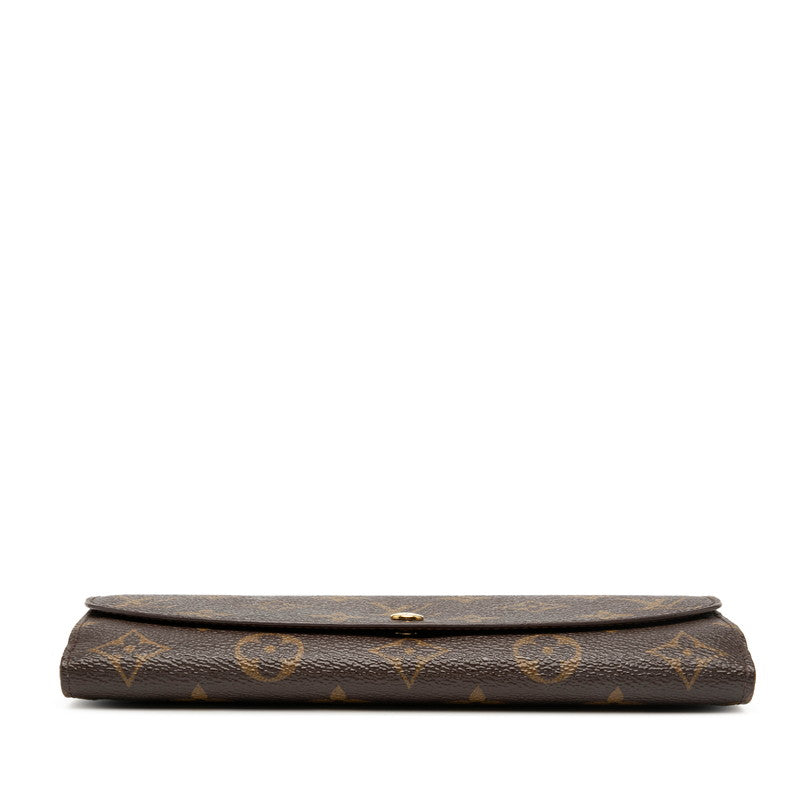 ルイ ヴィトン モノグラム ポルトフォイユ ルイーズ 長財布 M60460 ブラウン PVC レザー レディース LOUIS VUITTON 【中古】