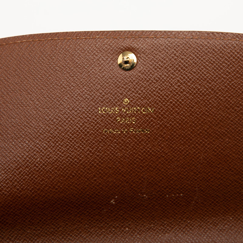 ルイ ヴィトン モノグラム ポルトフォイユ ルイーズ 長財布 M60460 ブラウン PVC レザー レディース LOUIS VUITTON 【中古】