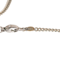 シャネル ココマーク ドッグタグ チェーン ネックレス ペンダント P05 シルバー マルチカラー メタル レディース CHANEL 中古