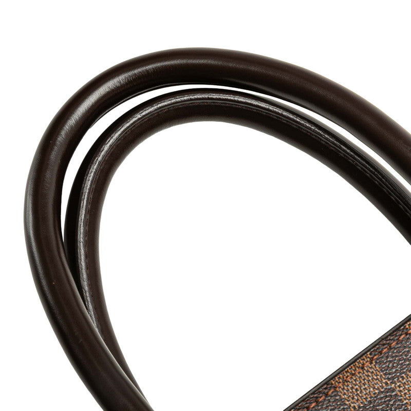 ルイ ヴィトン ダミエ ヴェニスGM トートバッグ ハンドバッグ N51146 ブラウン PVC レザー レディース LOUIS VUITTON 【中古】