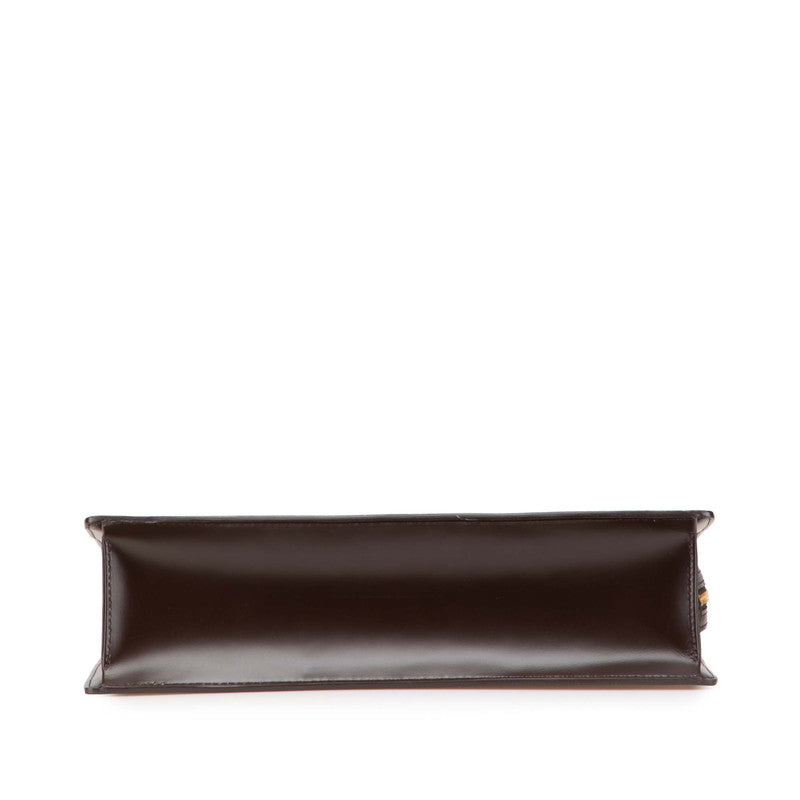 ルイ ヴィトン ダミエ ヴェニスGM トートバッグ ハンドバッグ N51146 ブラウン PVC レザー レディース LOUIS VUITTON 【中古】