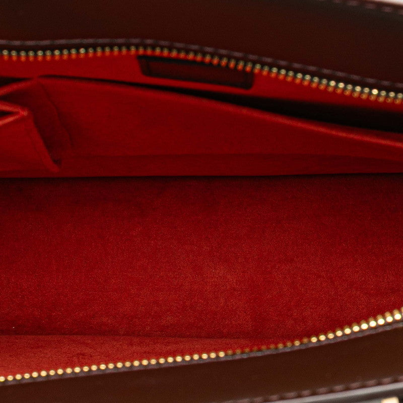 ルイ ヴィトン ダミエ ヴェニスGM トートバッグ ハンドバッグ N51146 ブラウン PVC レザー レディース LOUIS VUITTON 【中古】