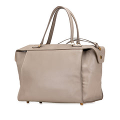 セリーヌ リング スモール ライトトープ ハンドバッグ グレージュ ベージュ レザー レディース CELINE 【中古】