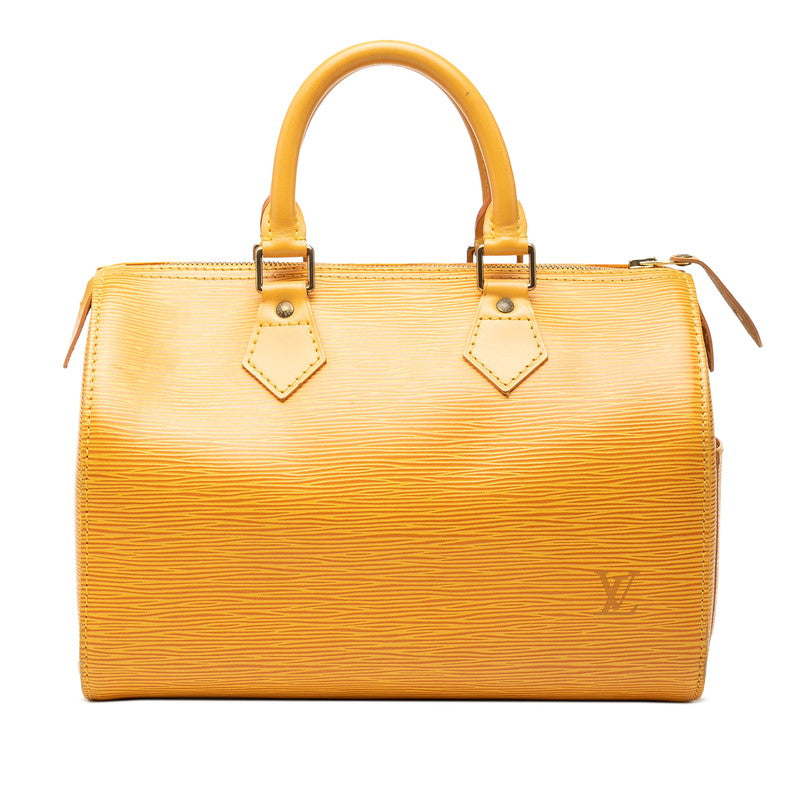 ルイ ヴィトン エピ スピーディ25 ハンドバッグ ミニボストンバッグ M43019 タッシリイエロー レザー レディース LOUIS VUITTON 【中古】