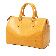 ルイ ヴィトン エピ スピーディ25 ハンドバッグ ミニボストンバッグ M43019 タッシリイエロー レザー レディース LOUIS VUITTON 【中古】