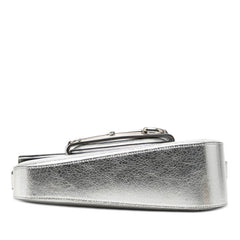 グッチ ホースビット1955 ショルダーバッグ 764155 シルバー レザー レディース GUCCI 【中古】