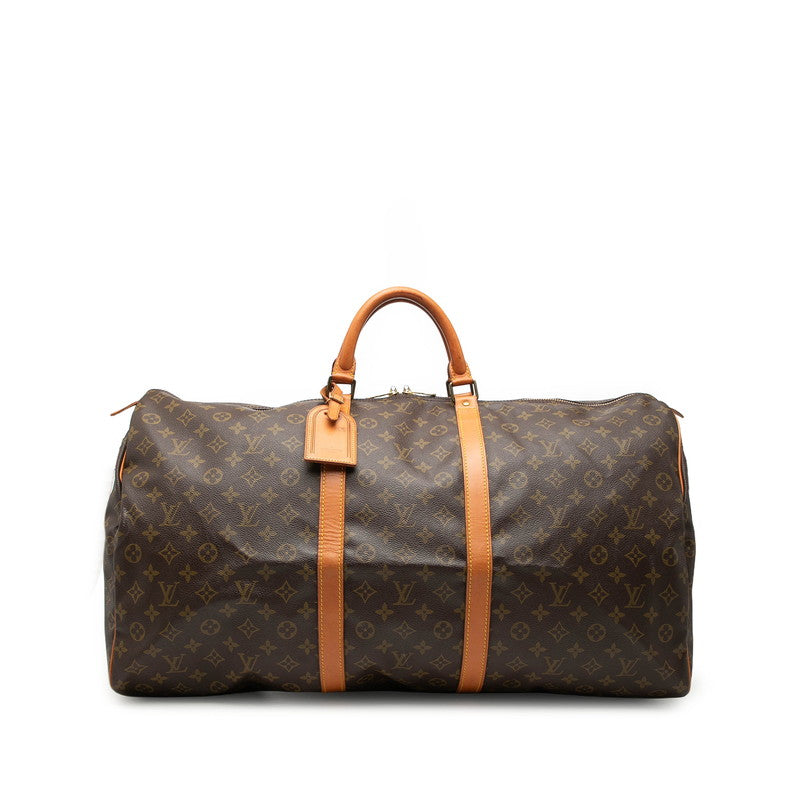 ルイ ヴィトン モノグラム キーポル60 ボストンバッグ トラベルバッグ M41422 ブラウン PVC レザー レディース LOUIS VUITTON 【中古】