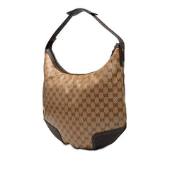 グッチ GGクリスタル ワンショルダーバッグ ハンドバッグ 肩掛け 293596 ベージュ ブラウン PVC レザー レディース GUCCI 【中古】