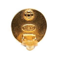 シャネル ココマーク イヤリング ゴールド ブラック メッキ レディース CHANEL 【中古】