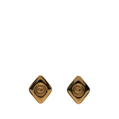 シャネル ヴィンテージ ココマーク ひし形 イヤリング ゴールド メッキ レディース CHANEL 【中古】