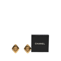 シャネル ヴィンテージ ココマーク ひし形 イヤリング ゴールド メッキ レディース CHANEL 【中古】