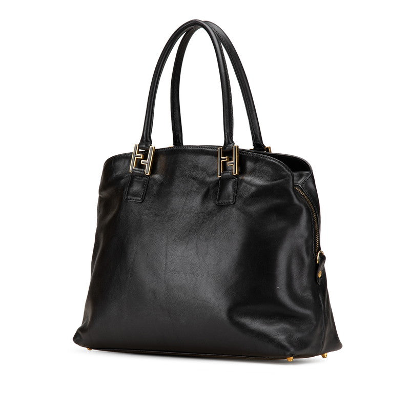 フェンディ セレリア ハンドバッグ ブラック レザー レディース FENDI 【中古】