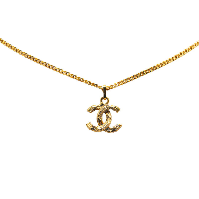 シャネル ヴィンテージ ココマーク ネックレス ゴールド メッキ レディース CHANEL 【中古】