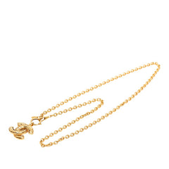 シャネル ココマーク マトラッセ ネックレス ゴールド メッキ レディース CHANEL 【中古】