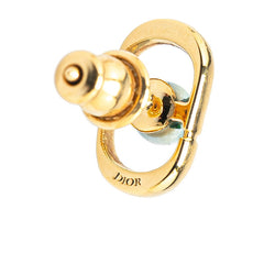 ディオール CDロゴ スタッド ピアス ゴールド メッキ フェイクパール レディース Dior 【中古】