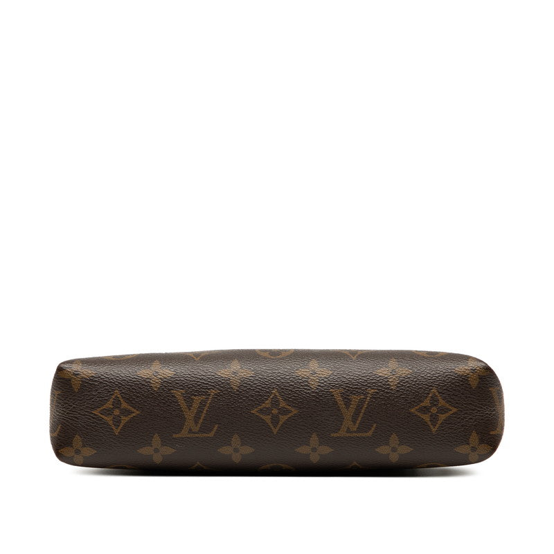 ルイ ヴィトン モノグラム パラス クラッチ ショルダーバッグ M41639 ブラウン ブラック PVC レザー レディース LOUIS VUITTON 【中古】