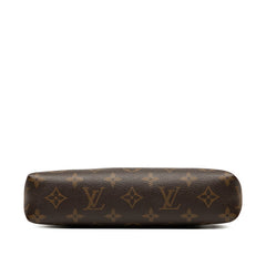 ルイ ヴィトン モノグラム パラス クラッチ ショルダーバッグ M41639 ブラウン ブラック PVC レザー レディース LOUIS VUITTON 【中古】