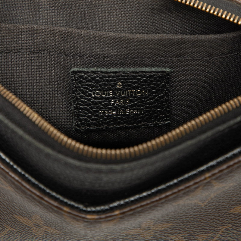ルイ ヴィトン モノグラム パラス クラッチ ショルダーバッグ M41639 ブラウン ブラック PVC レザー レディース LOUIS VUITTON 【中古】