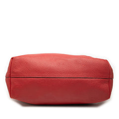 プラダ トートバッグ レッド レザー レディース PRADA 【中古】