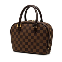 ルイ ヴィトン ダミエ サリア ミニ ハンドバッグ N51286 ブラウン PVC レザー レディース LOUIS VUITTON 【中古】