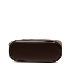ルイ ヴィトン ダミエ サリア ミニ ハンドバッグ N51286 ブラウン PVC レザー レディース LOUIS VUITTON 【中古】