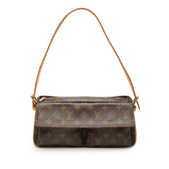 ルイ ヴィトン モノグラム ヴィバシテMM ワンショルダーバッグ M51164 ブラウン PVC レザー レディース LOUIS VUITTON 【中古】