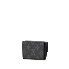 ルイ ヴィトン モノグラム エクリプス ディスカバリー コンパクトウォレット 三つ折り財布 M45417 グレー ブラック PVC レザー メンズ LOUIS VUITTON 【中古】