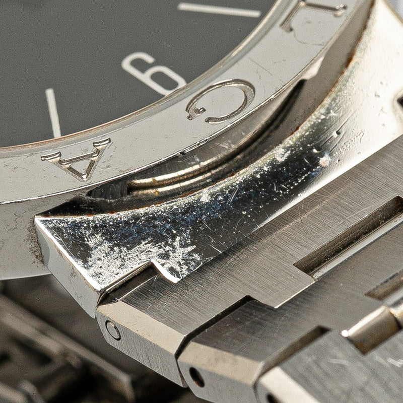 ブルガリ ブルガリブルガリ 腕時計 BB33SS クオーツ ブラック文字盤 ステンレススチール メンズ BVLGARI 【中古】