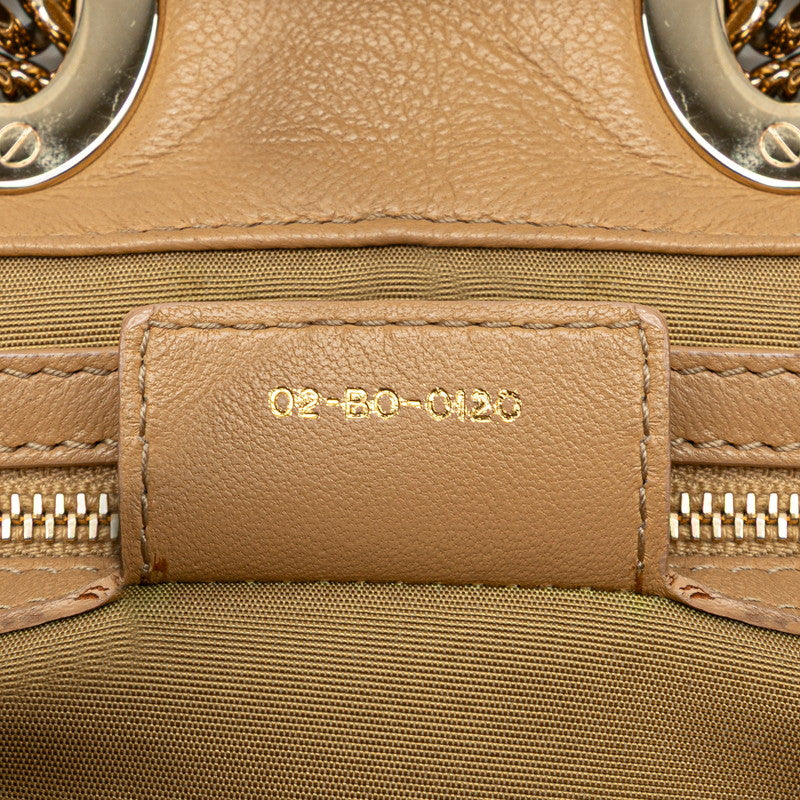 ディオール カナージュ レディディオール ハンドバッグ トートバッグ ブラウン ベージュ ラムスキン レディース Dior 【中古】