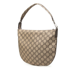 グッチ GGナイロン ワンショルダーバッグ 01389 3444 ベージュ ナイロン レザー レディース GUCCI 中古