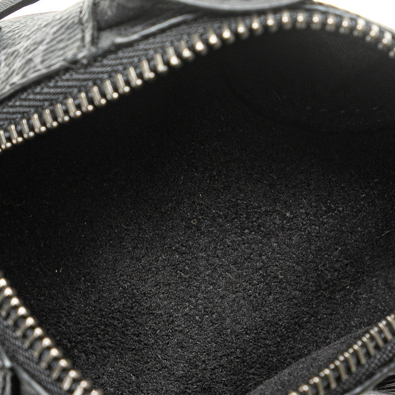 ルイ ヴィトン モノグラム エクリプス ポーチ LV ちんちら バッグチャーム コインケース M00962 ブラック PVC レザー レディース LOUIS VUITTON 【中古】