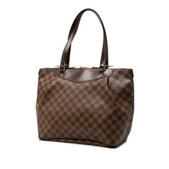 ルイ ヴィトン ダミエ ウェストミンスターGM トートバッグ ショルダーバッグ N41103 ブラウン PVC レザー レディース LOUIS VUITTON 【中古】
