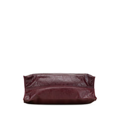 ヴァレンティノ ロックスタッズ トートバッグ ハンドバッグ パープル レザー レディース VALENTINO 【中古】