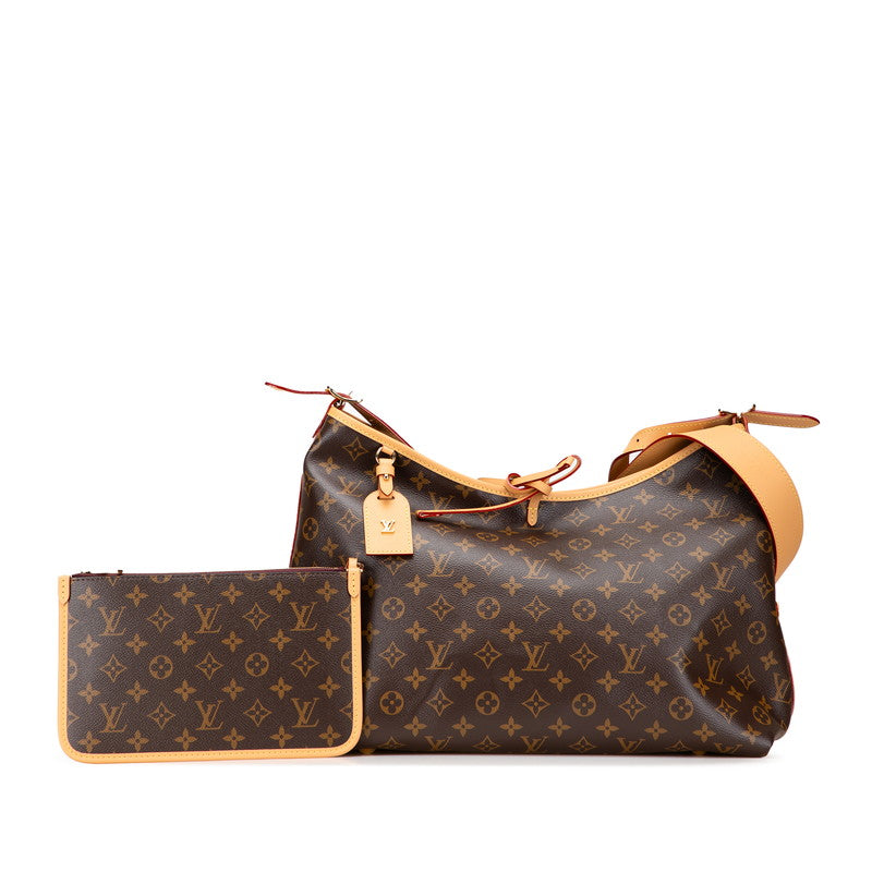 ルイ ヴィトン モノグラム キャリーオールNM MM ショルダーバッグ M46197 ブラウン PVC レザー レディース LOUIS VUITTON 【中古】