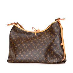 ルイ ヴィトン モノグラム キャリーオールNM MM ショルダーバッグ M46197 ブラウン PVC レザー レディース LOUIS VUITTON 中古